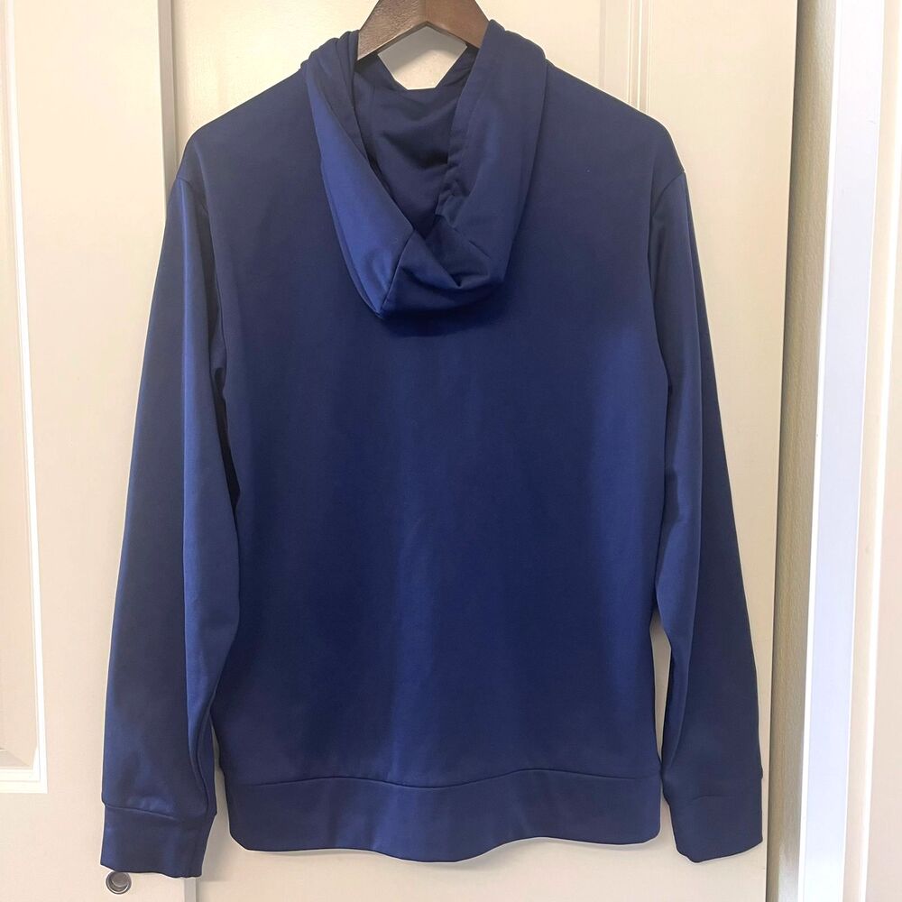 BCG Men's Performance Sweater Pullover Blue Jacket Fleece Hoodie Size M - Picture 3 of 8